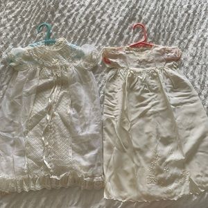 2 vintage 50s early 60s  baptism dresses